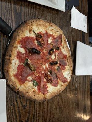 Diavola brick oven pizza