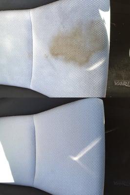 Before and after pictures of my interior clean.