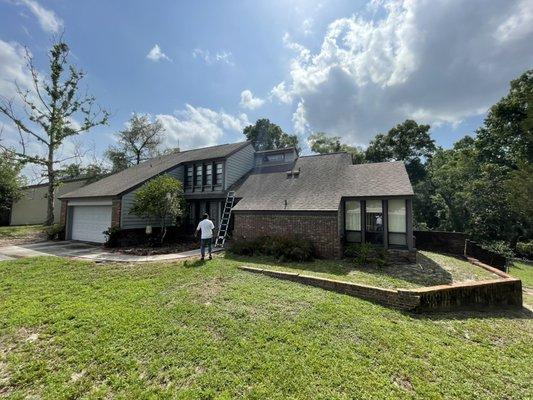 Roof inspection with hail damage