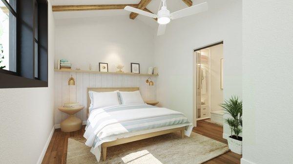 One Bedroom ADU Interior - Urban Farmhouse (660 Sq. Ft.)