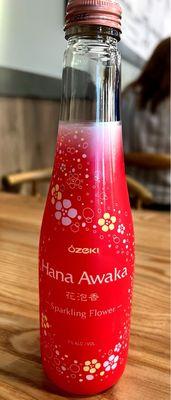 Sparkling flower sake