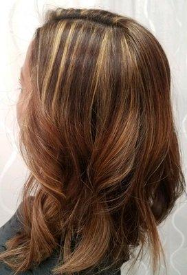 Beautiful caramel highlights