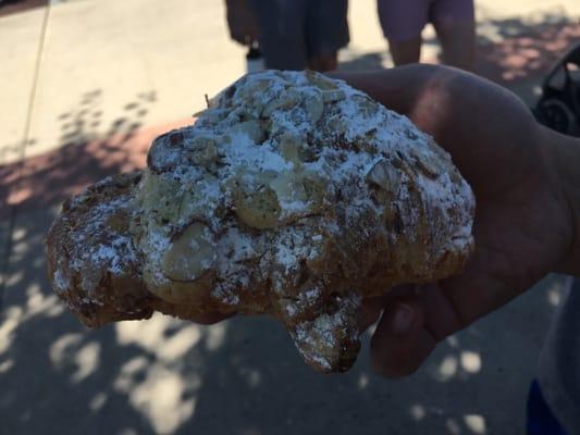 Almond croissant from Izzio