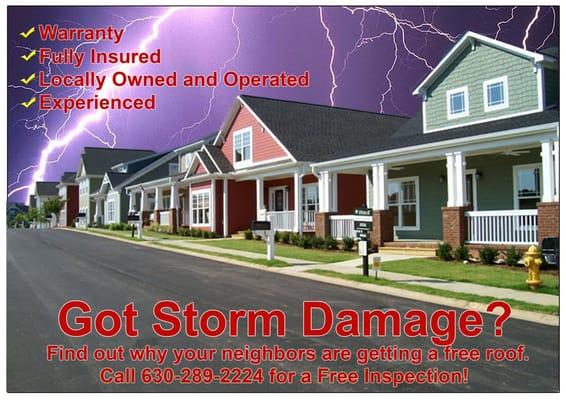 At DFC Roofing, we provide local storm assessment services for your roof and siding.