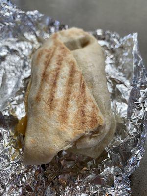 Green chile breakfast burrito