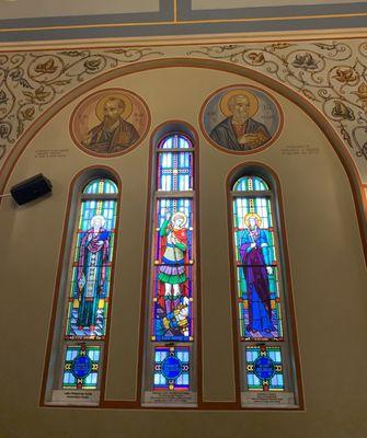 Beautiful wall art, St John Greek Orthodox Church, Swann & Armenia, SoHo, South Tampa