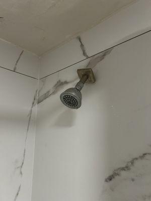 Broken shower head