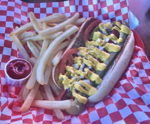 Chicago dog.