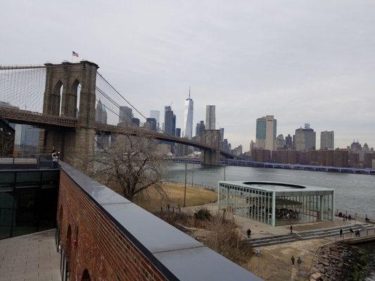 On the rooftop