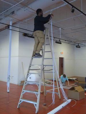 Removal of power tower inside pier one