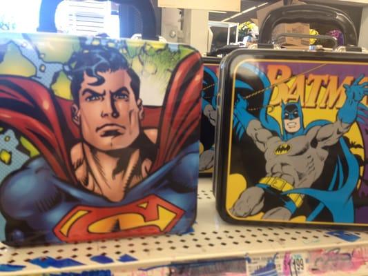 I was more excited for the superheroes lunch boxes than Mikey! :D