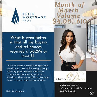 Rates are amazing! Give me a call to buy or refinance