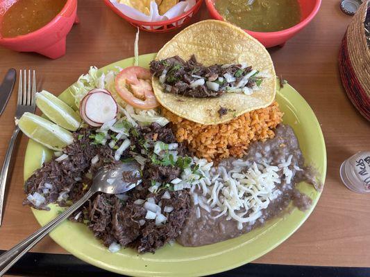 Barbacoa plate