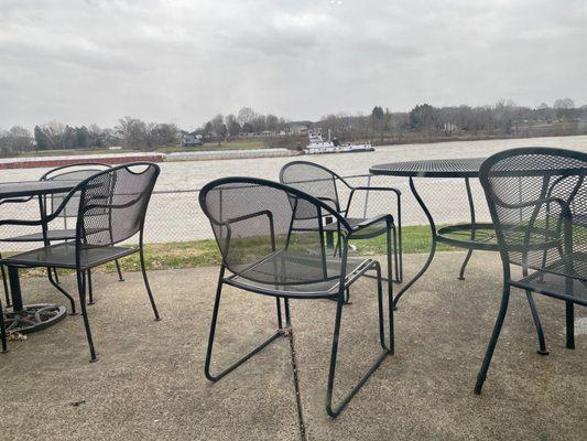 Outside Patio by the Ohio River