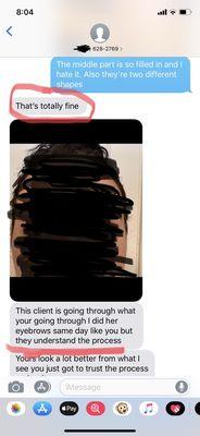 Rema tried taking it down due to "privacy concerns" yet she sent me a pic of another client who wasn't aware