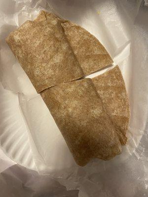 Turkey wheat wrap only lettuce