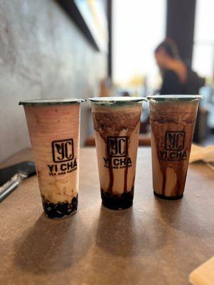 Brown Sugar Boba Milk 24 oz. Strawberry Creme Brulee 24 oz. Brown Sugar Boba Milk