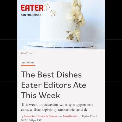 We're so honored to be featured by Eater SF for the second time this year