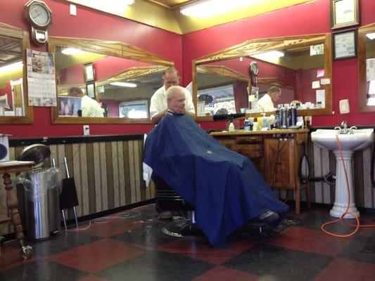 A real man's barber shop