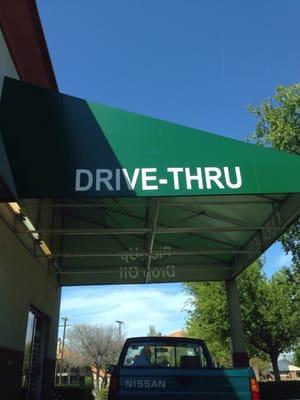 Use the drive through