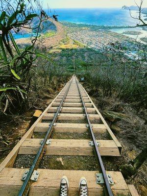 view from on the way down