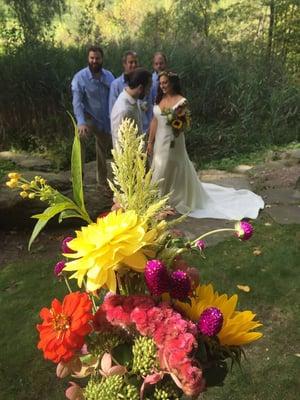 bouquets and flower crown