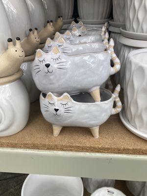 Cute cat shaped planters