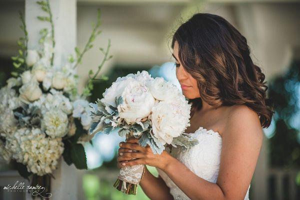 Peony wedding bouquet