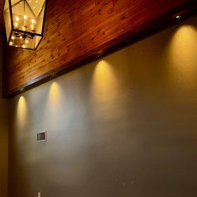 2.5" recessed make great accent lighting for soffits inside or outside.