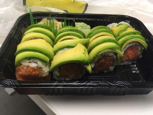 Green Dragon roll.