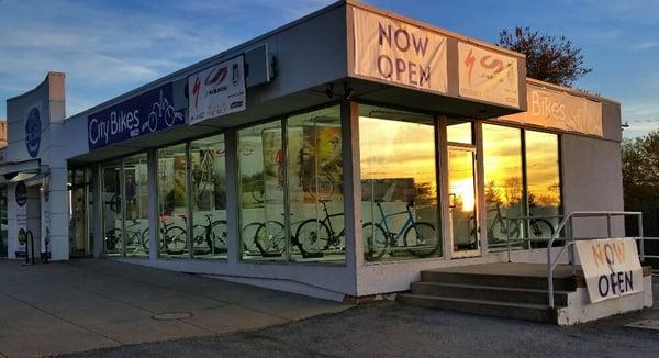 City Bikes of Tenleytown at sunset