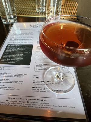 A fabulous, hand crafted Manhattan