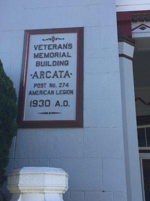 Arcata Veteran's Memorial Building