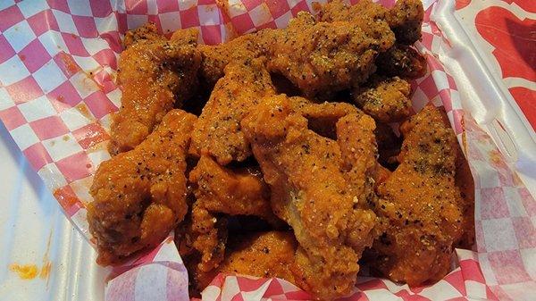 Buffalo and lemon pepper wings