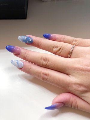 Ombre set with Marble Design and Butterfly design