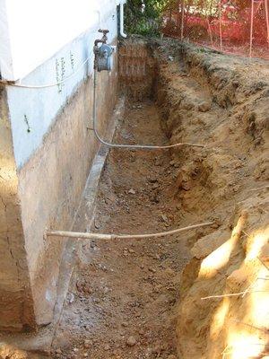 Excavation membranes are the only true waterproofing method to solve wall seepage.