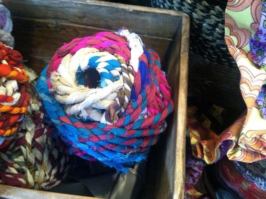 Colorful yarn balls...just because.