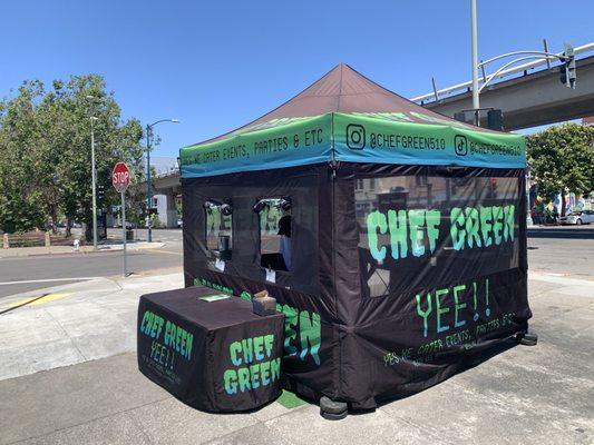 Chef Green booth where the magic happens