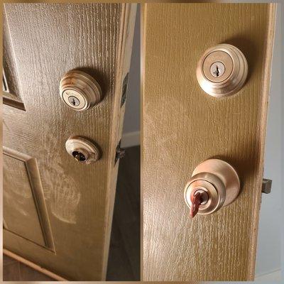 Replaced broken residential entry lock.