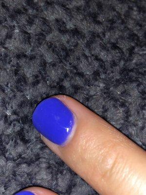 Another smudge on my nail