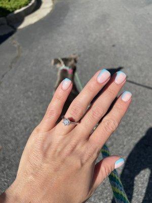 Beautiful gel/SNS mani