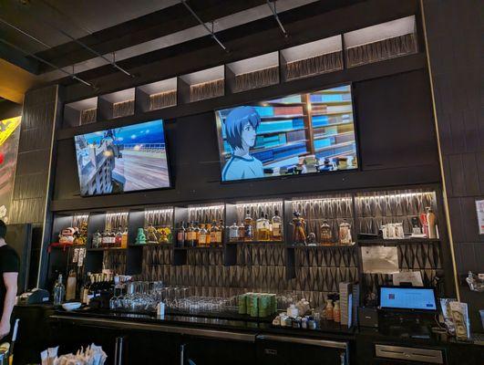 Anime on all the TVs