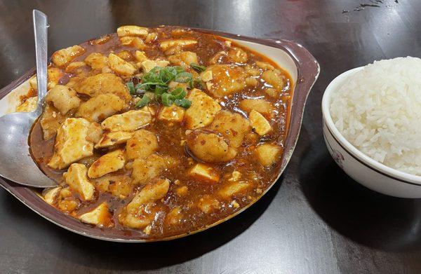 Tofu & Fish Slice with Chili Sauce (L)