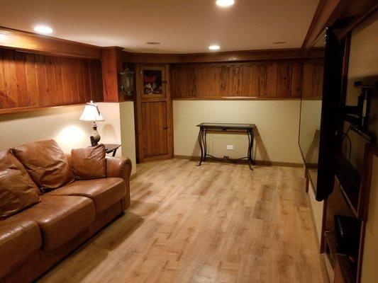 Basement remodeling after