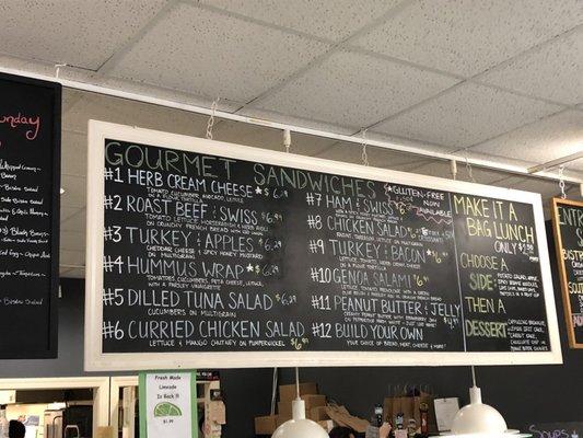 Menu board