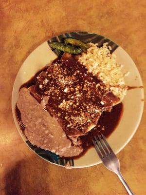 Enchiladas de Mole.