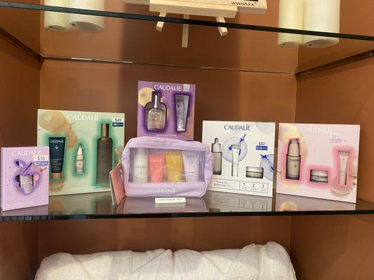 Fabulous gift sets to try out various Caudalie products used by the estheticians in their facials!