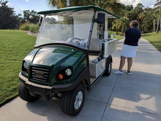 Beverage cart.