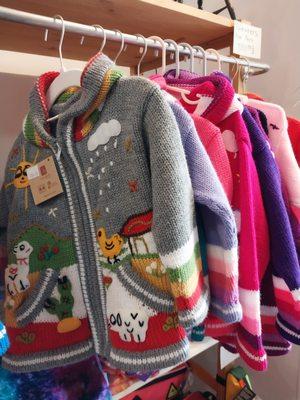 Beautiful handmade Fair Trade sweaters from Peru are just one of the gift items from artisans around the world featured in our shop