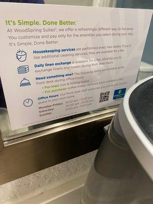 Extra fees they don't offer cleanings but every two weeks